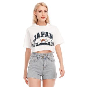 Japan varsity cropped shirt by Tour & Tell collective