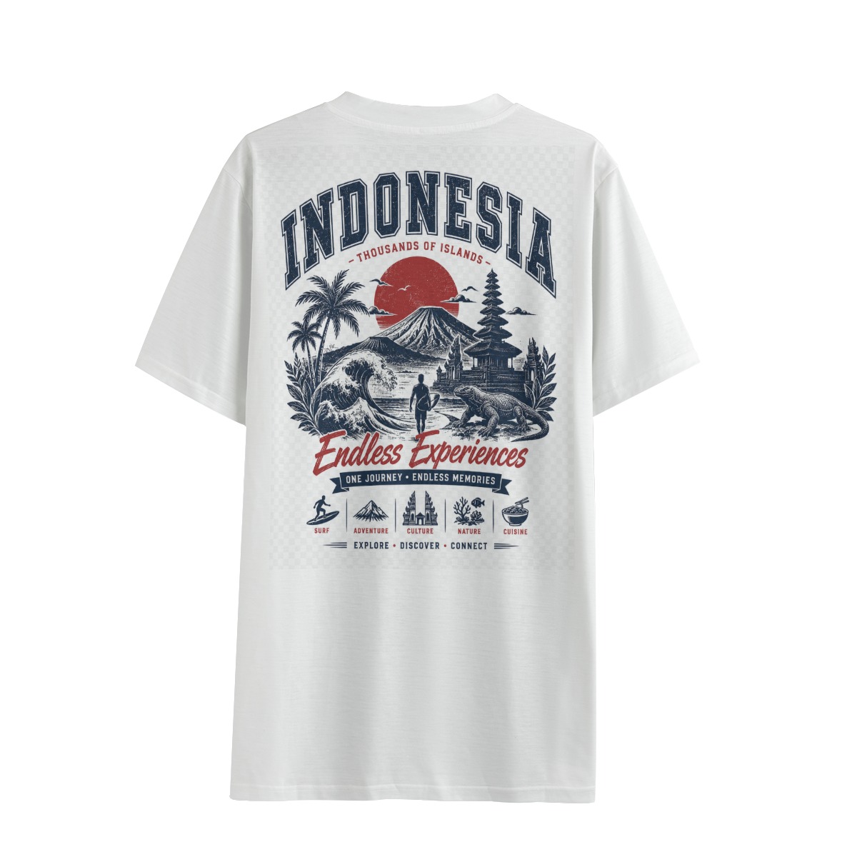 Indonesia endless exploration t-shirt by Tour & Tell collective