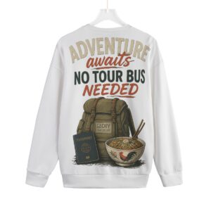 Adventure awaits knitted sweater by Tour & Tell collective
