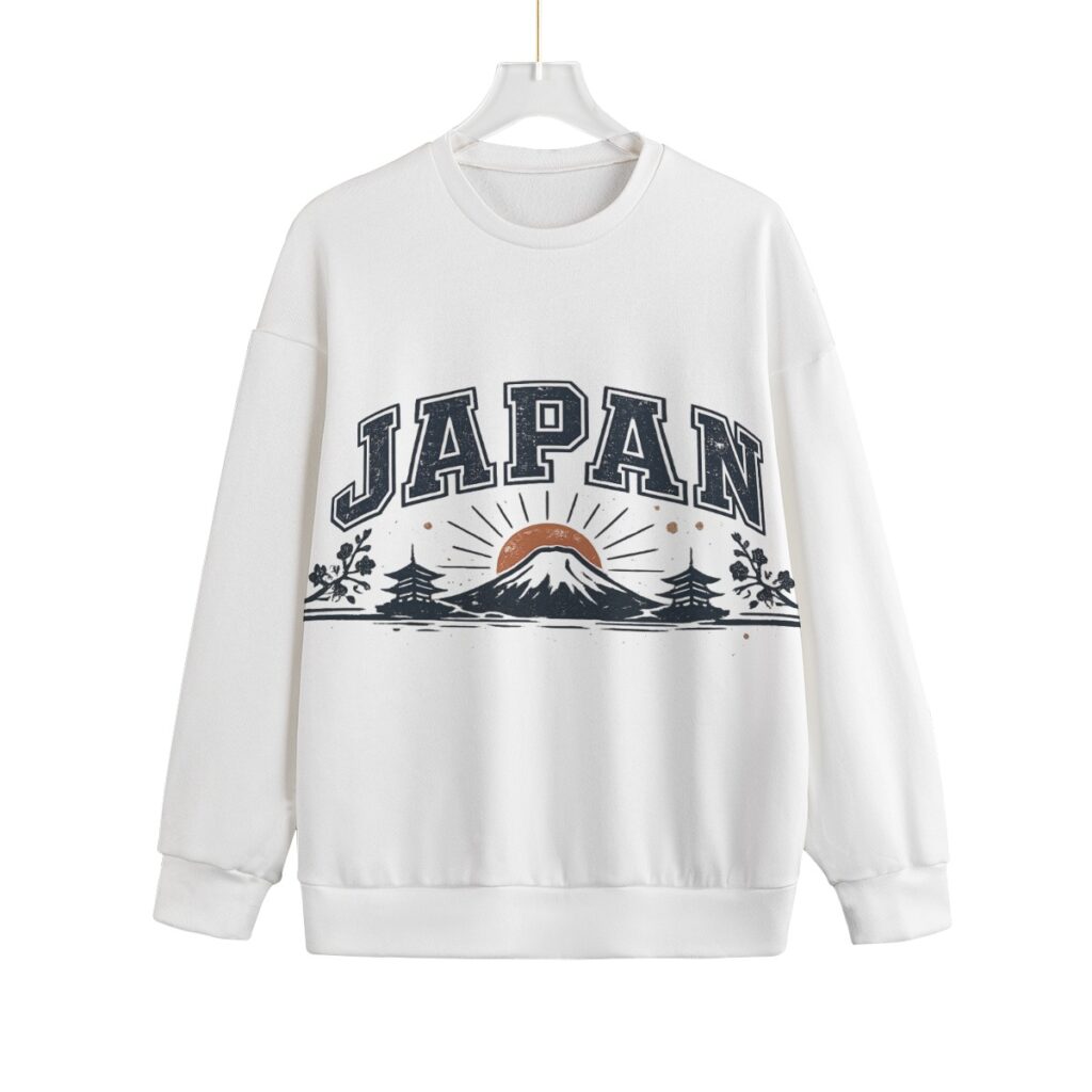 Japan varsity knitted sweater by Tour & Tell collective