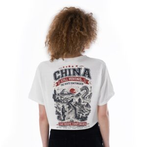 China Still Moving Cropped Shirt | The Backgrid Manifesto
