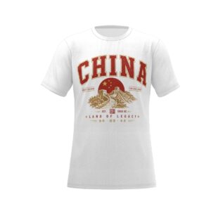 China varsity destination series t-shirt by Tour & Tell collective