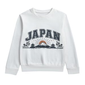 Japan varsity knitted sweater by Tour & Tell collective