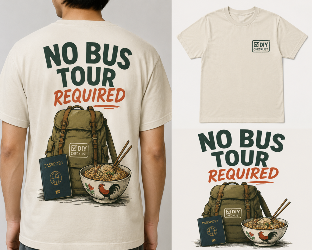 Tour & Tell Travel is about Travel-inspired statement apparel with thoughtful design & subtle identity pieces, traveler stories & movement guides built around self-guided exploration.